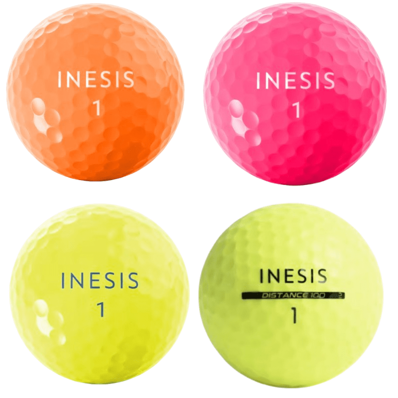 100 Balles de golf d'occasion couleurs - Mix Inesis qualité AAAA - Horslimits - balles de golf