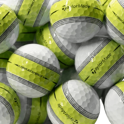 25 balles de golf d'occasion Taylormade - Tour Response Stripe jaune - Horslimits - balles de golf