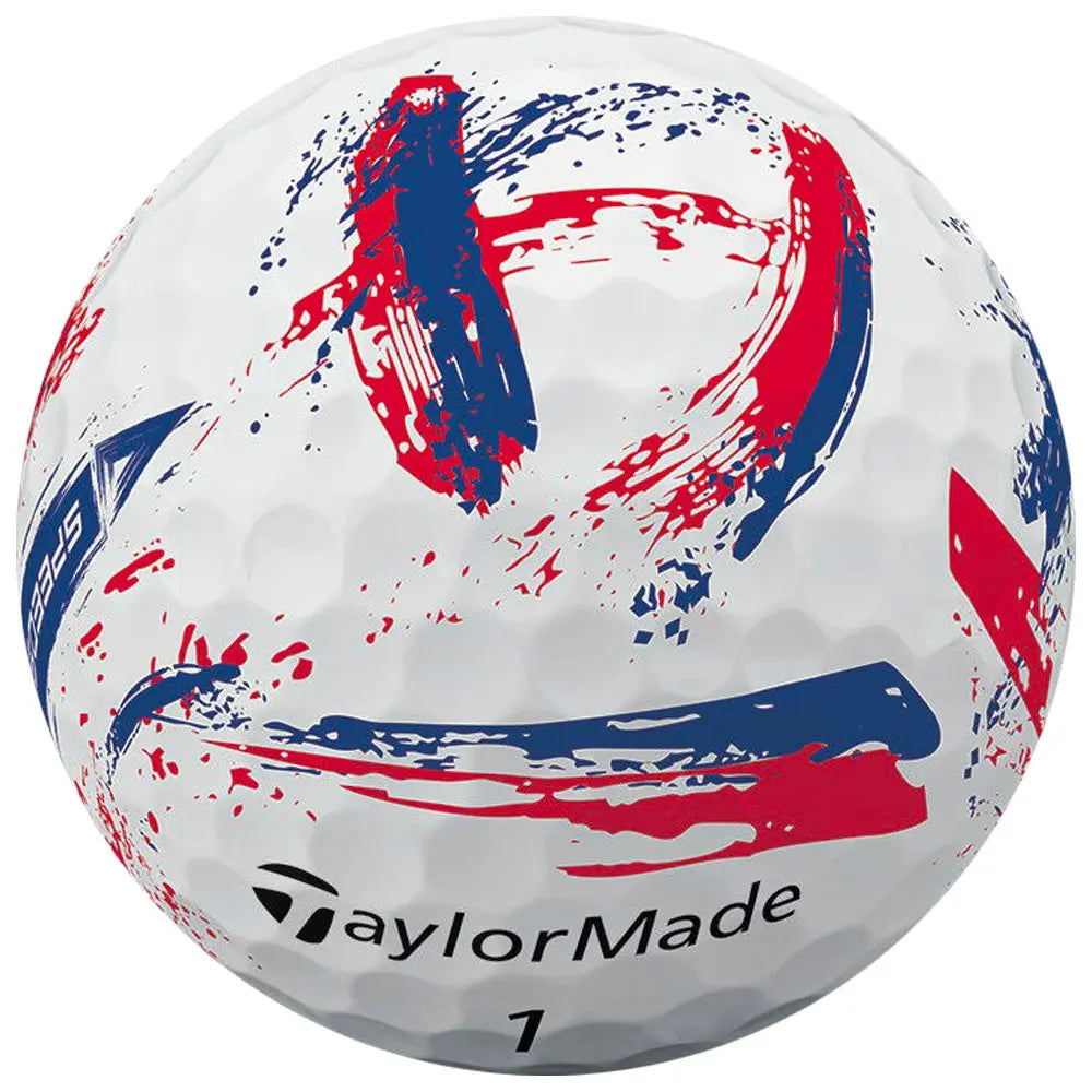 Balles de golf Taylormade - Speed soft Ink x12 Bleu / rouge