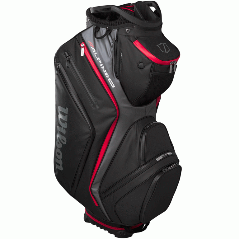 Bolsa de golf - Wilson Staff - BOLSA PARA CARRO DE GOLF ALPINE DRY - Negra - Gris y Roja