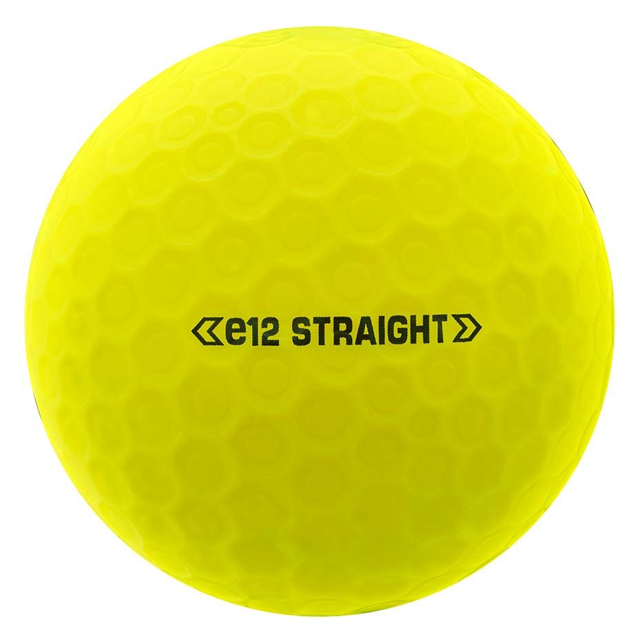 Balles de golf Bridgestone - E12 Straight Matte x12 Jaunes - Horslimits - balles de golf