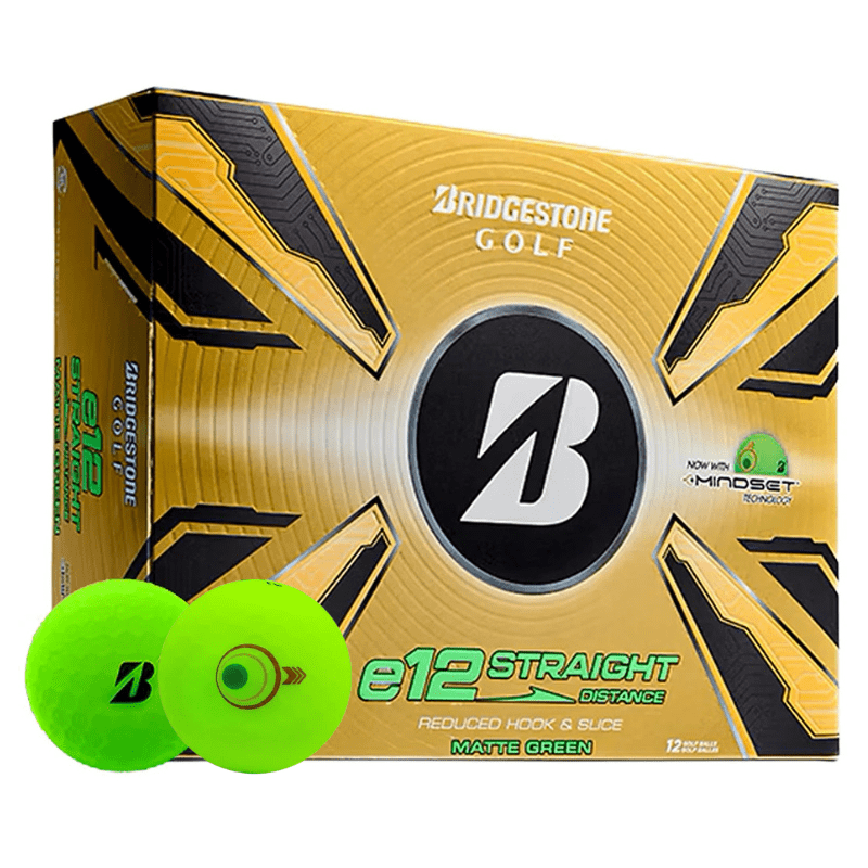 Balles de golf Bridgestone - E12 Straight Matte x12 Vert PT - Horslimits - balles de golf