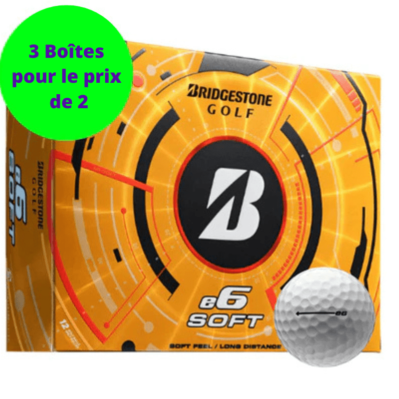Balles de golf Bridgestone - E6 Soft x12 Blanc - Horslimits - balles de golf