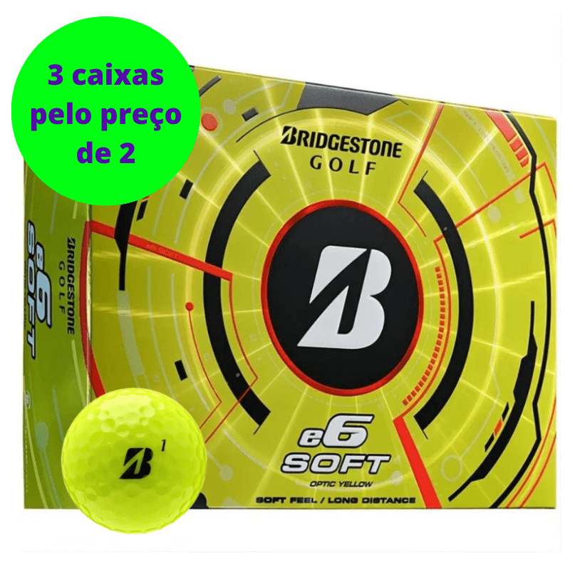 Balles de golf Bridgestone - E6 Soft x12 Jaune - Horslimits - balles de golf