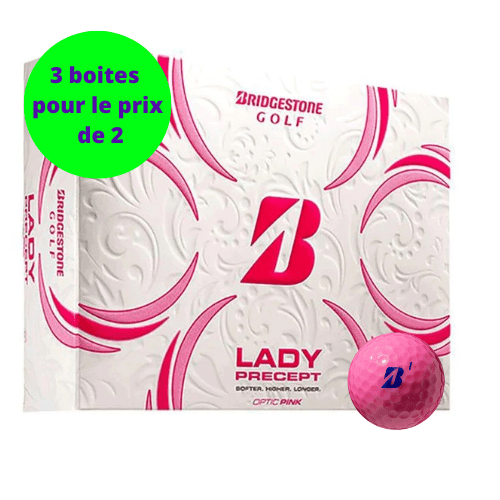 Balles de golf Bridgestone - Lady Precept x12 Rose PT - Horslimits - balles de golf