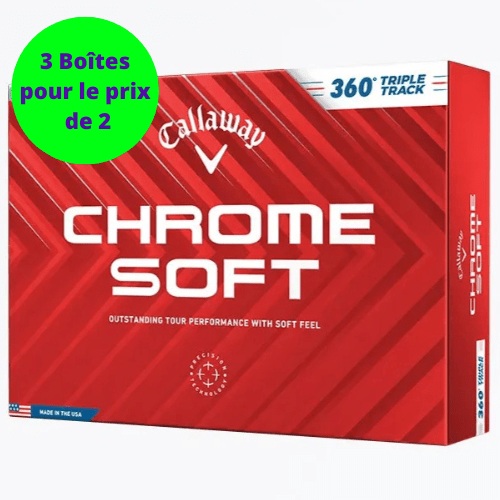 Balles de golf Callaway - Chrome Soft Triple track 360 x12 Blanche - Horslimits - balles de golf