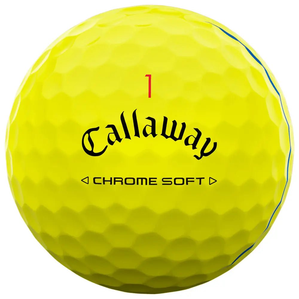 Balles de golf Callaway - Chrome Soft Triple track x12 Jaune - Horslimits - balles de golf