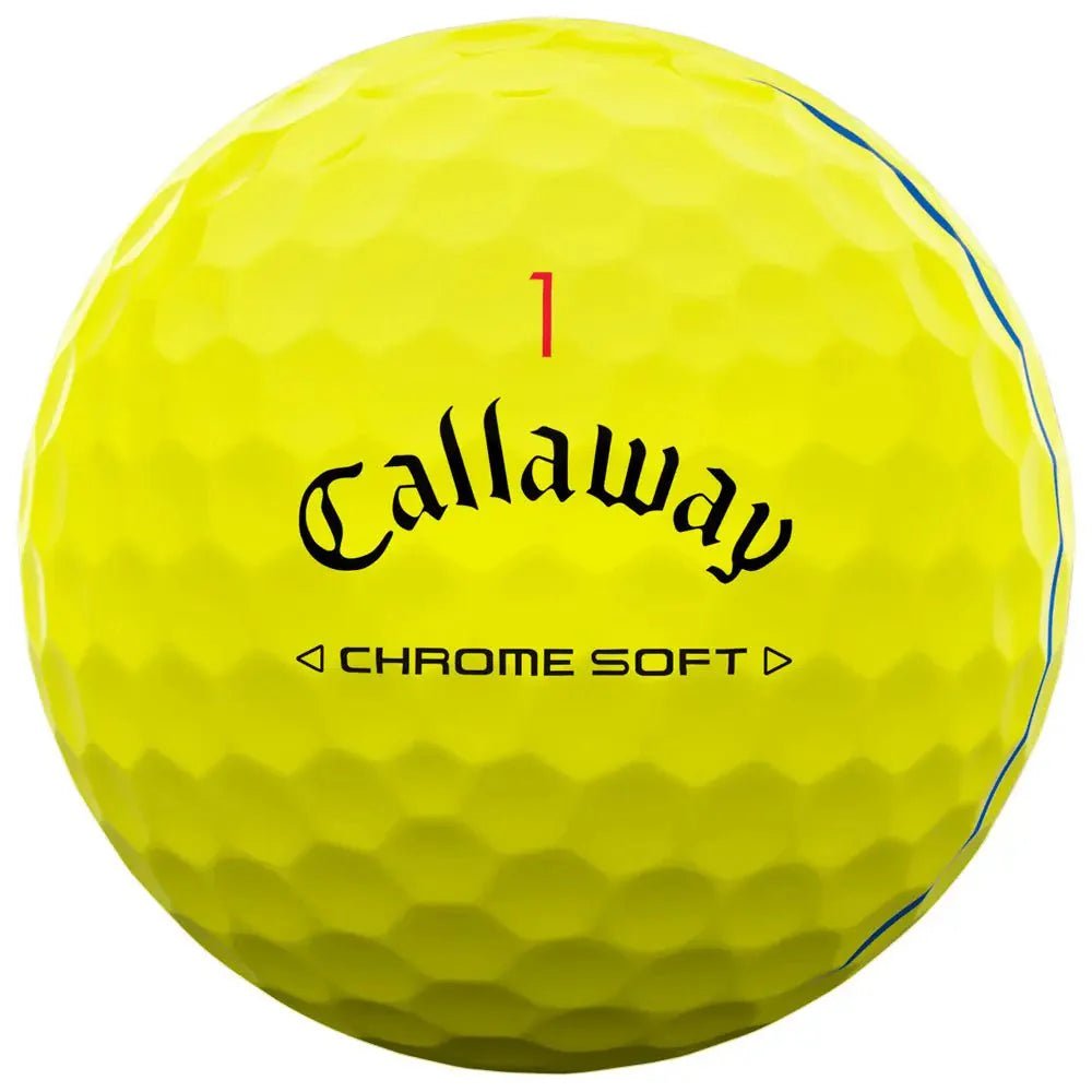 Balles de golf Callaway - Chrome Soft Triple track x12 Jaune PT - Horslimits - balles de golf