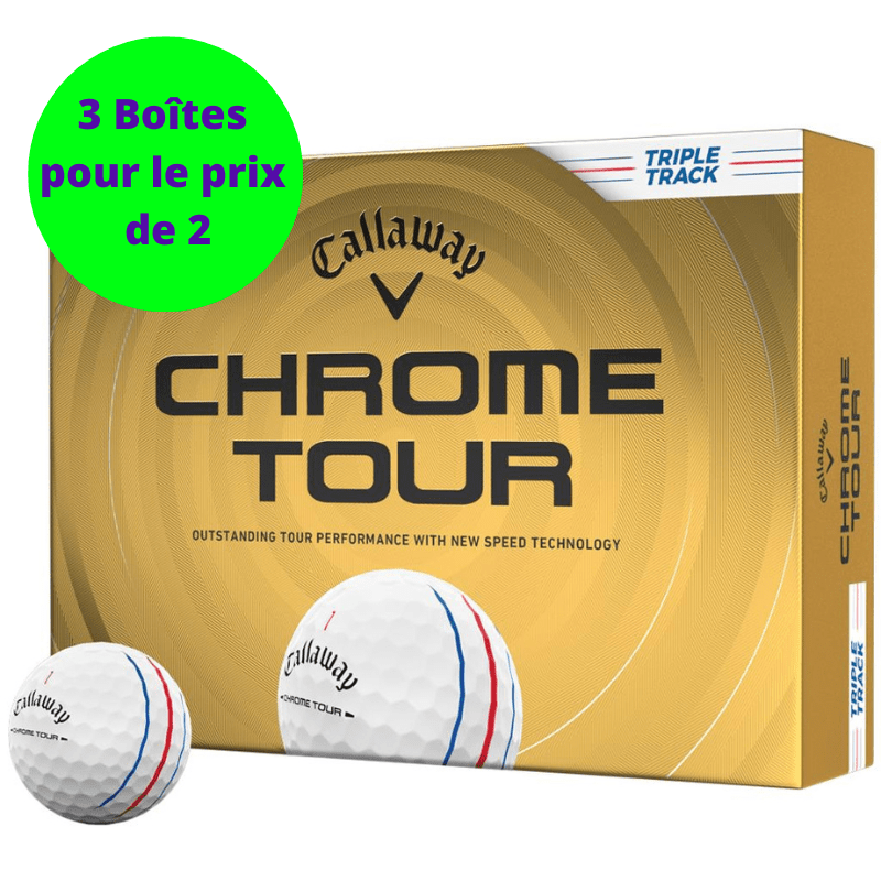 Balles de golf Callaway - Chrome Tour Triple Track Blanc - Horslimits - balles de golf