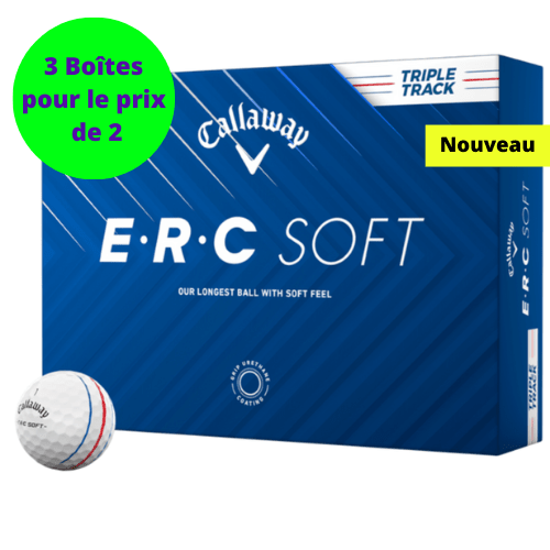 Balles de golf Callaway - ERC Soft Triple Track x12 Blanc - Horslimits - balles de golf