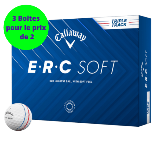 Balles de golf Callaway - ERC Soft Triple Track x12 Blanc - Horslimits - balles de golf
