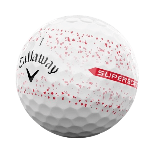 Balles de golf Callaway - Supersoft SPLATTER 360 x12 Blanc / rouge - Horslimits - balles de golf