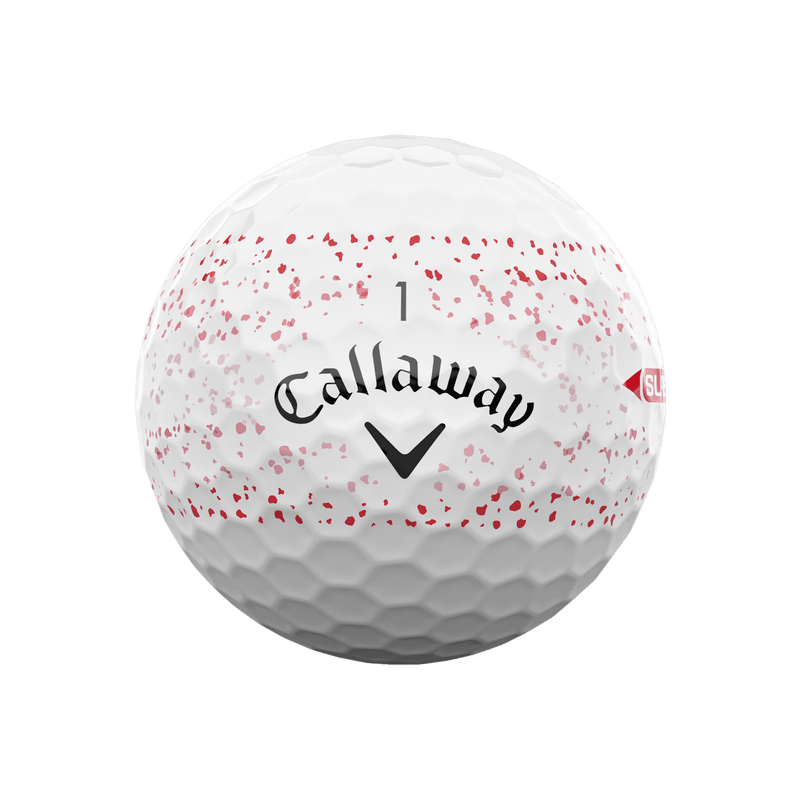 Balles de golf Callaway - Supersoft SPLATTER 360 x12 Blanc / rouge - Horslimits - balles de golf