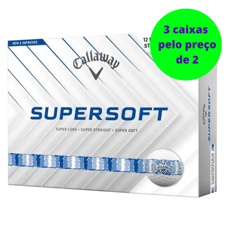 Balles de golf Callaway - Supersoft x12 Blanc Stripe - Horslimits - balles de golf