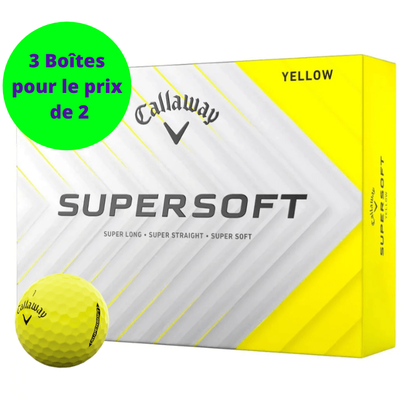 Balles de golf Callaway - Supersoft x12 Jaune - Horslimits - balles de golf
