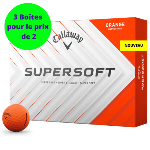 Balles de golf Callaway - Supersoft x12 Orange - Horslimits - balles de golf