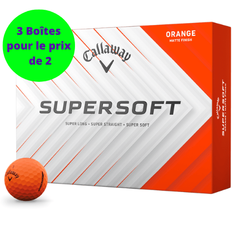 Balles de golf Callaway - Supersoft x12 Orange PT - Horslimits - balles de golf