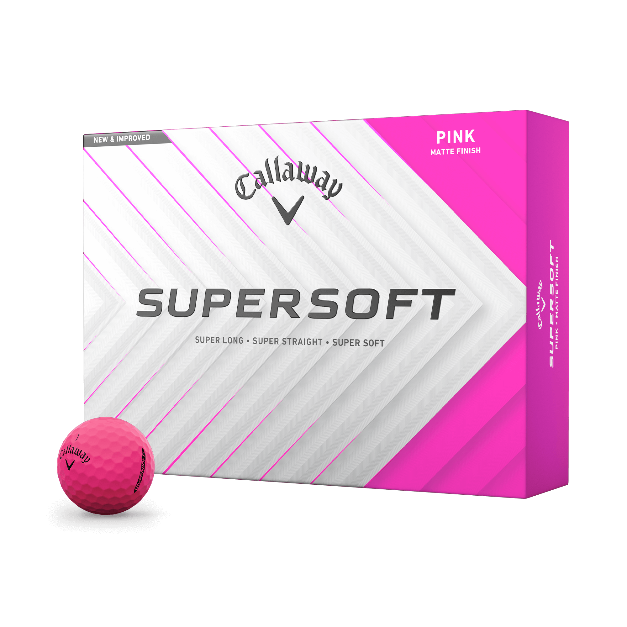 Balles de golf Callaway - Supersoft x12 Rose PT - Horslimits - balles de golf