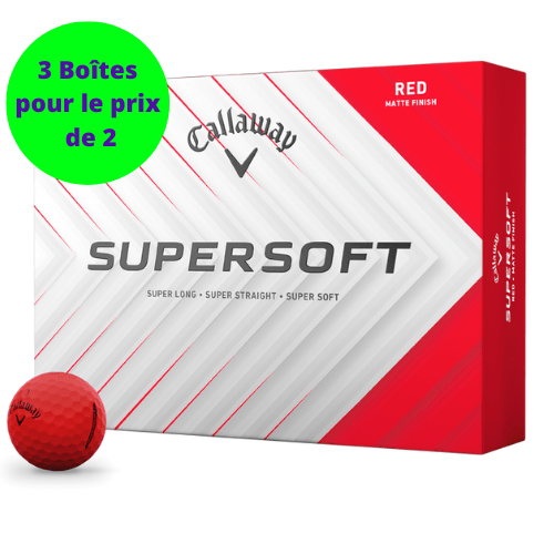Balles de golf Callaway - Supersoft x12 Rouge PT - Horslimits - balles de golf