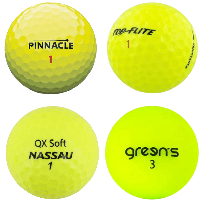 Balles de golf d'occasion - Mix marque jaune Qualité AAAA - Horslimits - balles de golf