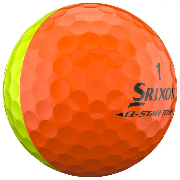 Balles de golf Srixon Q - Star Tour Divide jaune et orange - Horslimits - balles de golf