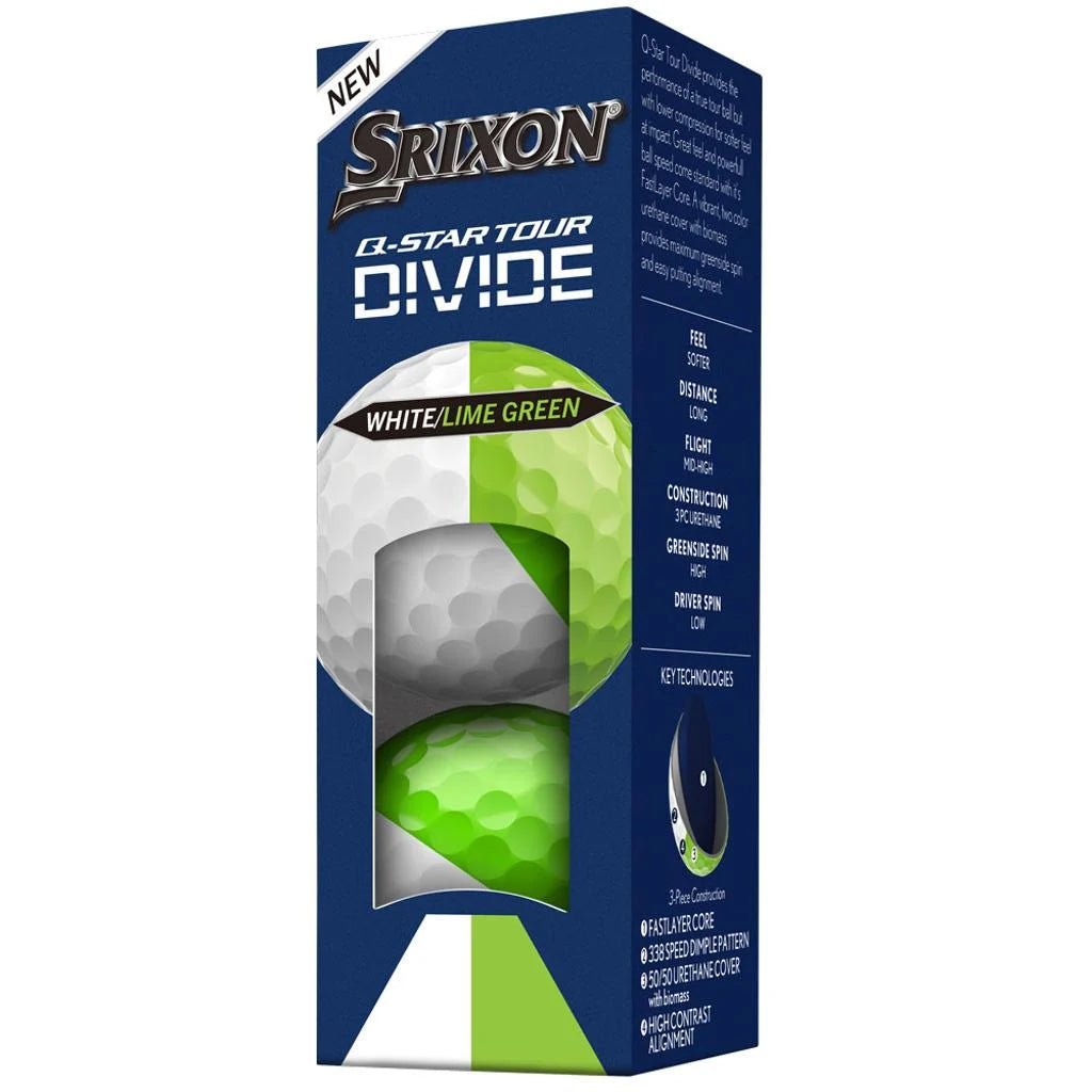 Balles de golf Srixon Q - Star Tour Divide Vert et Blanc - Horslimits - balles de golf