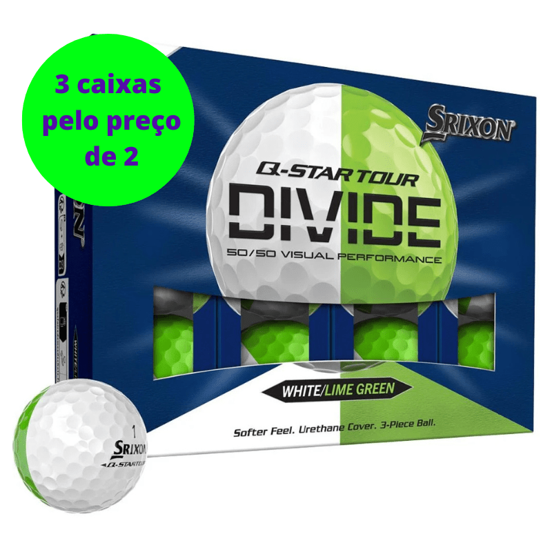 Balles de golf Srixon Q - Star Tour Divide Vert et Blanc - Horslimits - balles de golf
