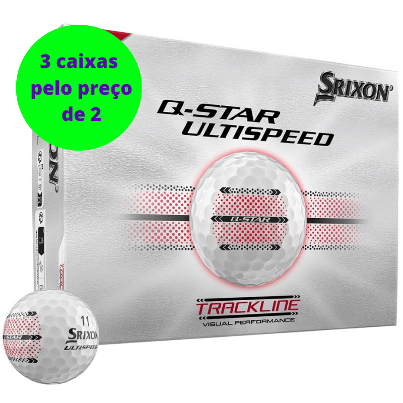 Balles de golf Srixon - Q - Star Ultispeed Trackline - x12 Blanc - Horslimits - balles de golf