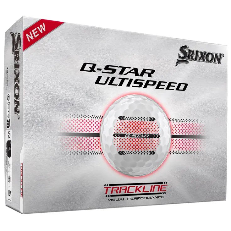 Balles de golf Srixon - Q - Star Ultispeed Trackline x12 Blanc - Horslimits - balles de golf