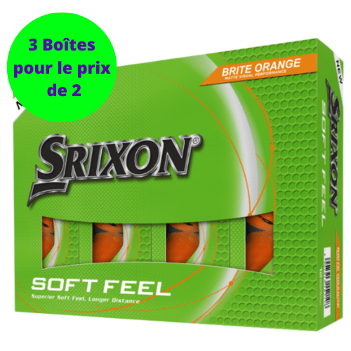 Balles de golf Srixon - Soft Feel Brite Matte x12 Orange PT - Horslimits - balles de golf