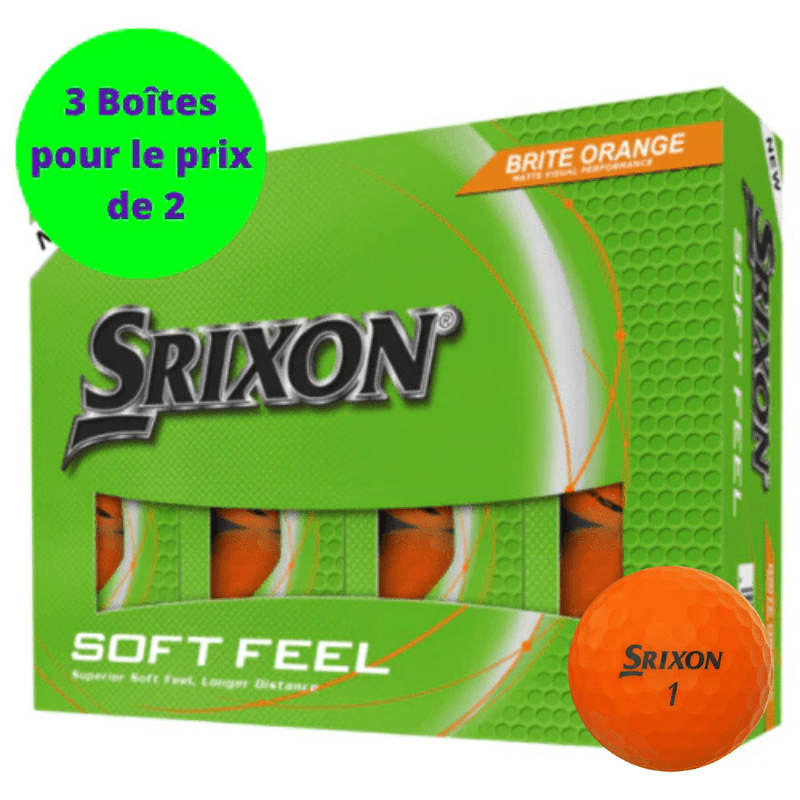 Balles de golf Srixon - Soft Feel Brite Matte x12 Orange PT - Horslimits - balles de golf