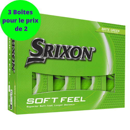Balles de golf Srixon - Soft Feel Brite Matte x12 Vert - Horslimits - balles de golf