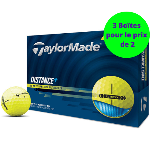 Balles de golf Taylormade - Distance+ x12 Jaune - Horslimits - balles de golf