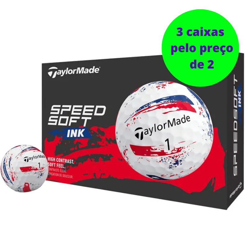 Balles de golf Taylormade - Speed soft Ink x12 Bleu / rouge - Horslimits - balles de golf