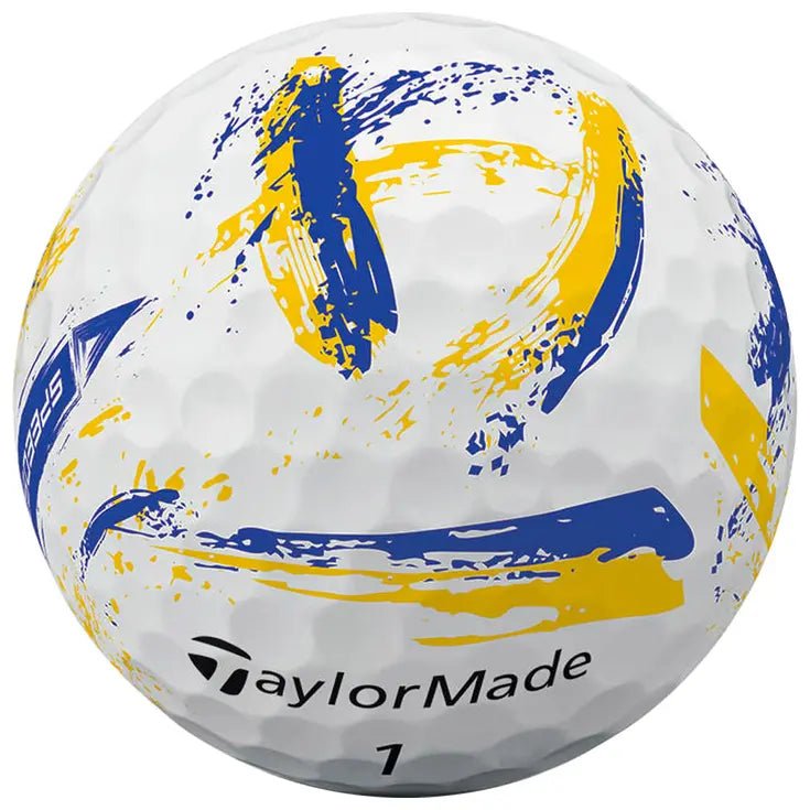 Balles de golf Taylormade - Speed soft Ink x12 jaune et bleu - Horslimits - balles de golf