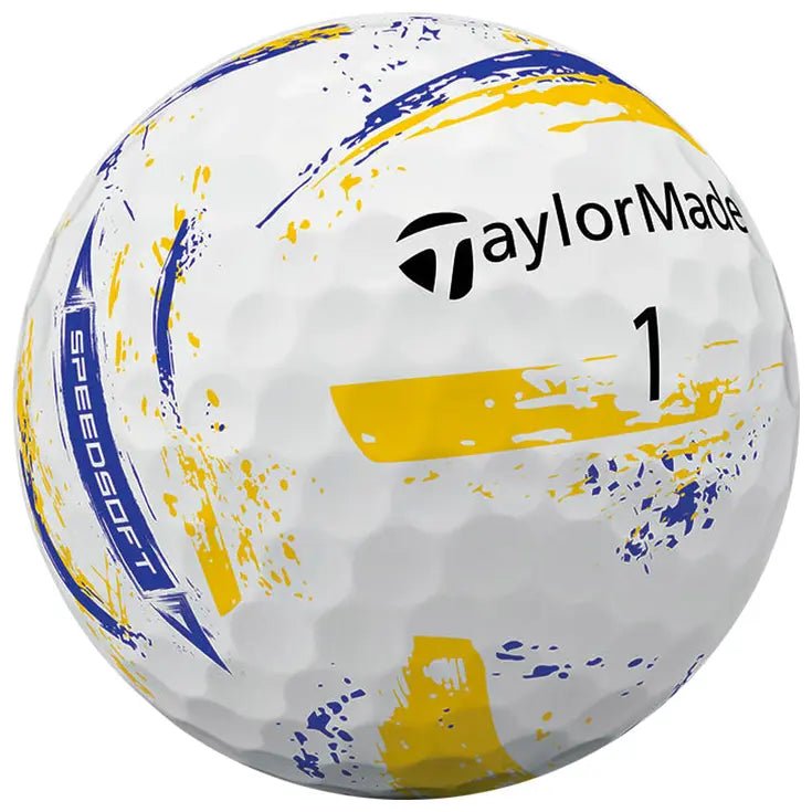 Balles de golf Taylormade - Speed soft Ink x12 jaune et bleu - Horslimits - balles de golf