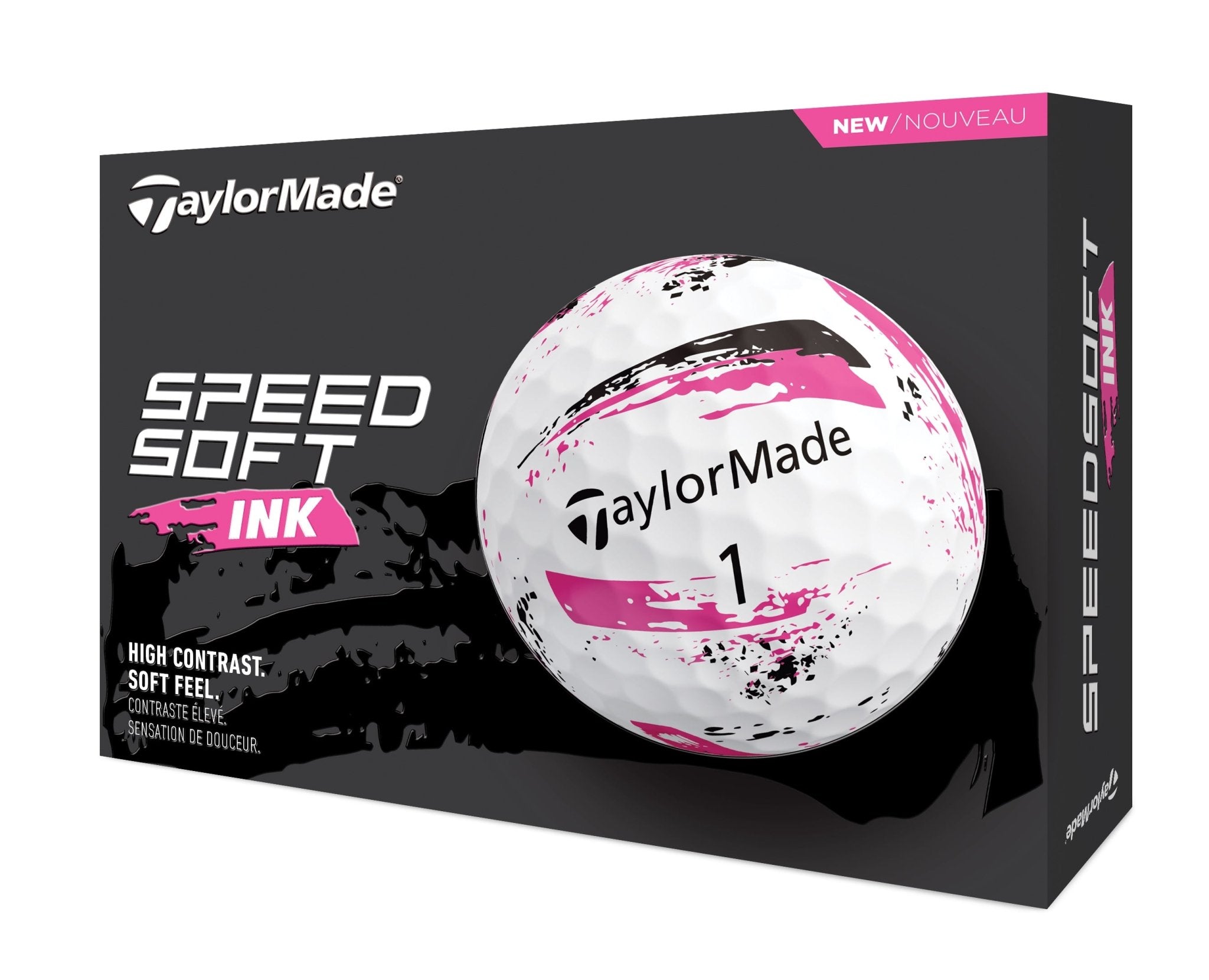 Balles de golf Taylormade - Speed soft Ink x12 Rose - Horslimits - balles de golf