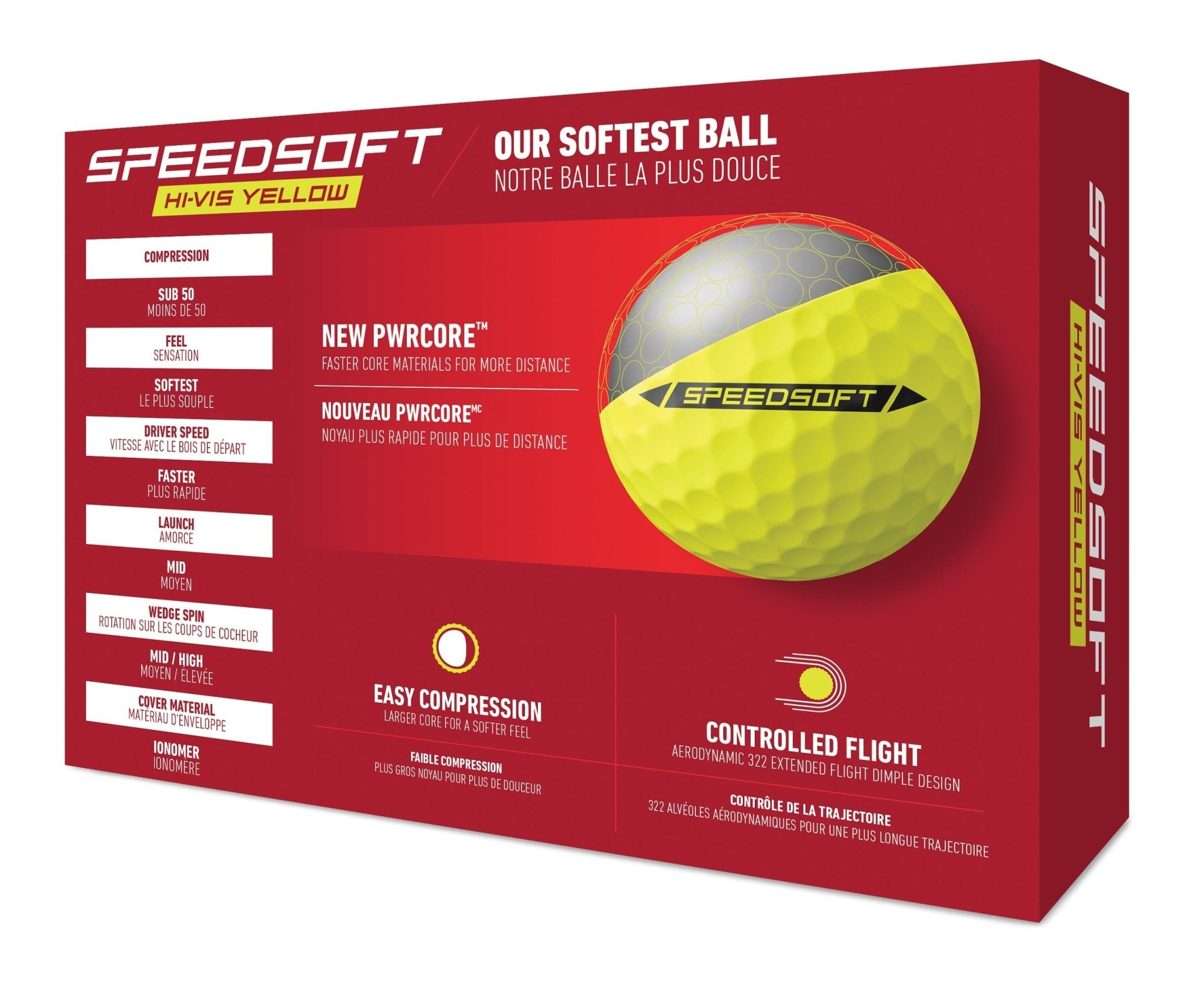 Balles de golf Taylormade - Speed soft x12 jaune - Horslimits - balles de golf