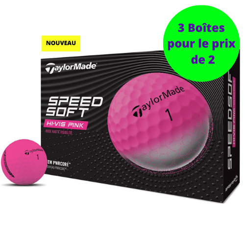 Balles de golf Taylormade - Speed soft x12 Rose - Horslimits - balles de golf