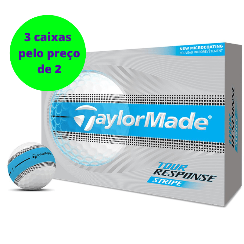 Balles de golf Taylormade - Tour Response Stripe Neon x12 Bleu - Horslimits - balles de golf