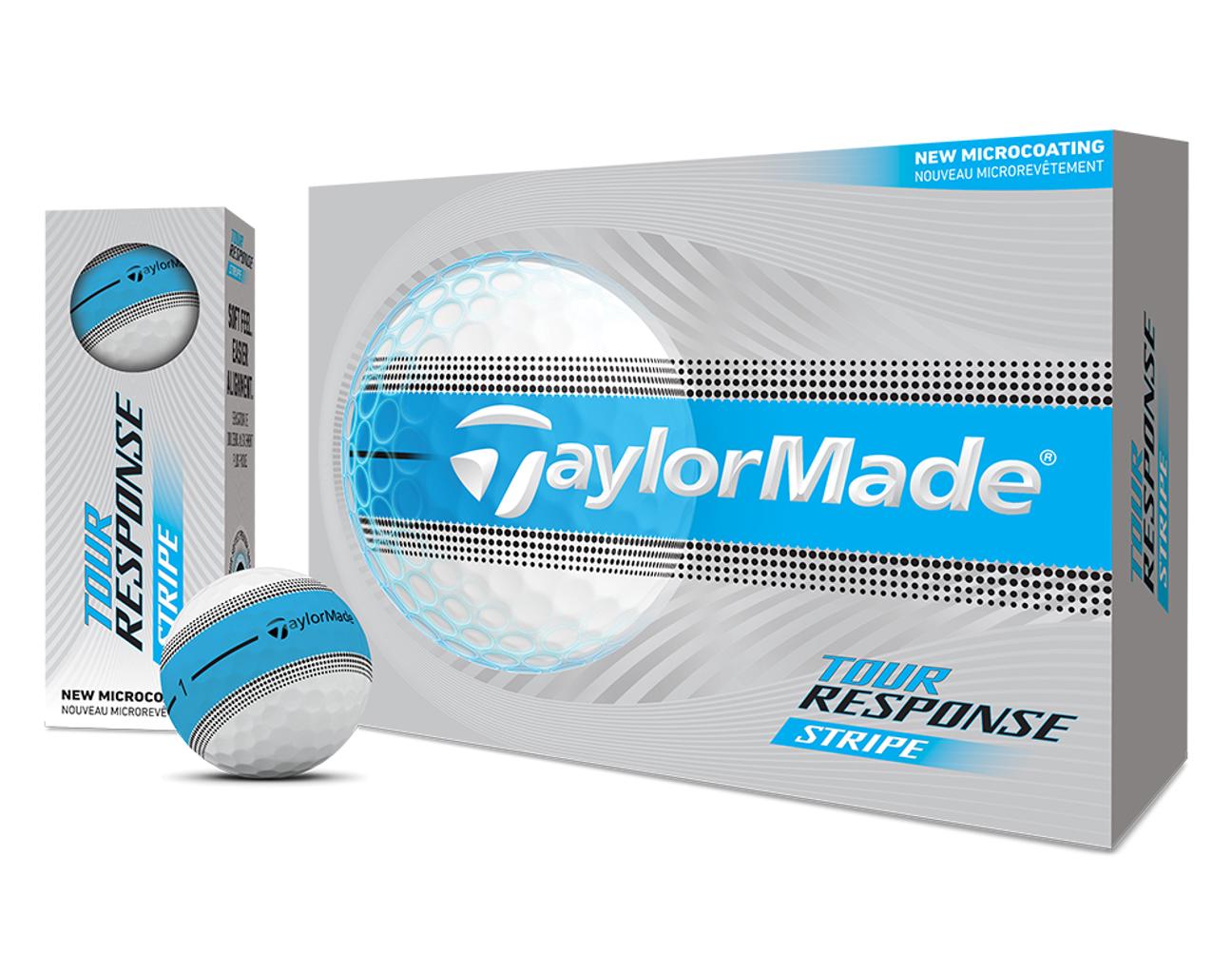 Balles de golf Taylormade - Tour Response Stripe Neon x12 Bleu - Horslimits - balles de golf