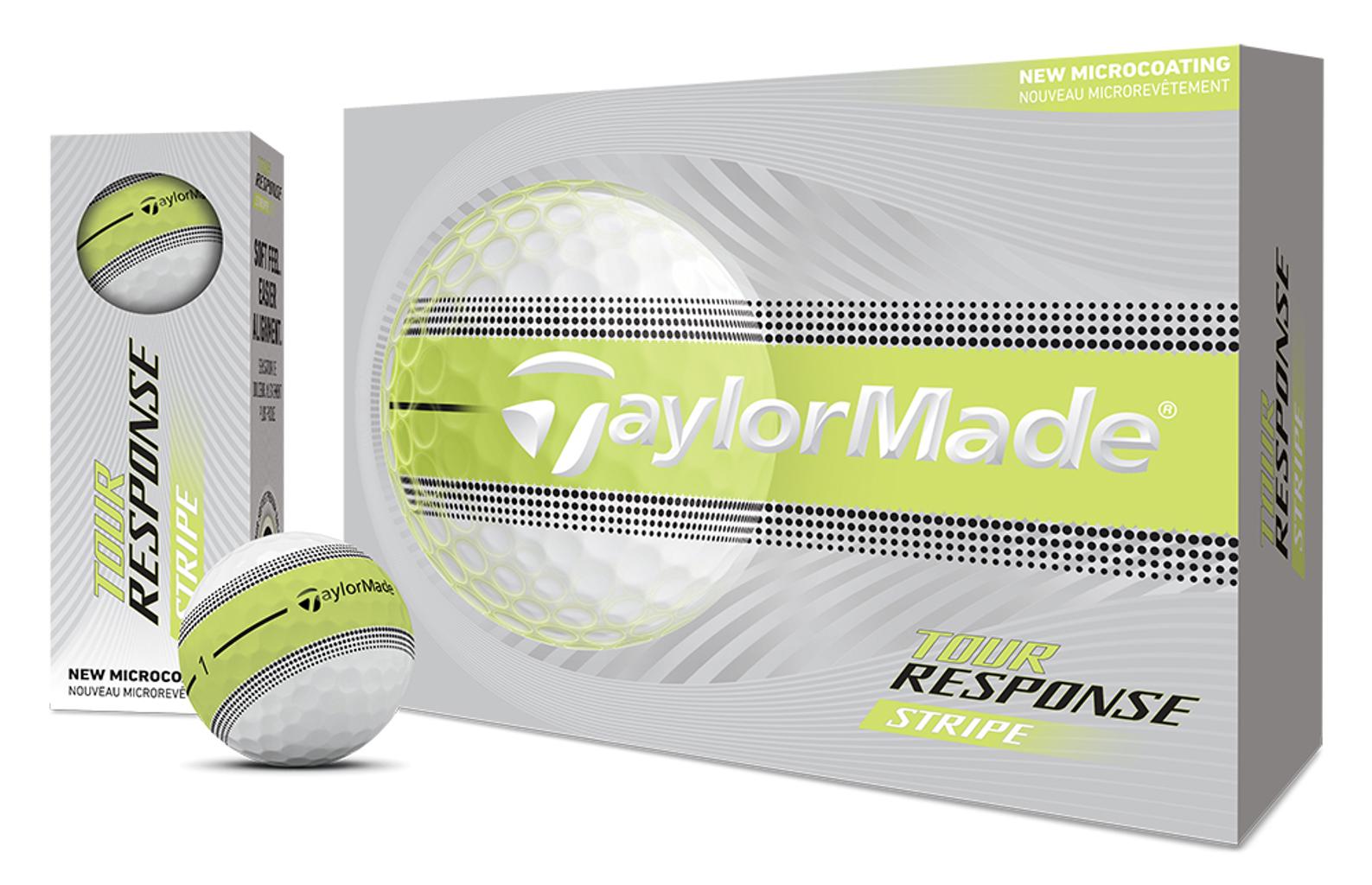 Balles de golf Taylormade - Tour Response Stripe Neon x12 Jaune - Horslimits - balles de golf