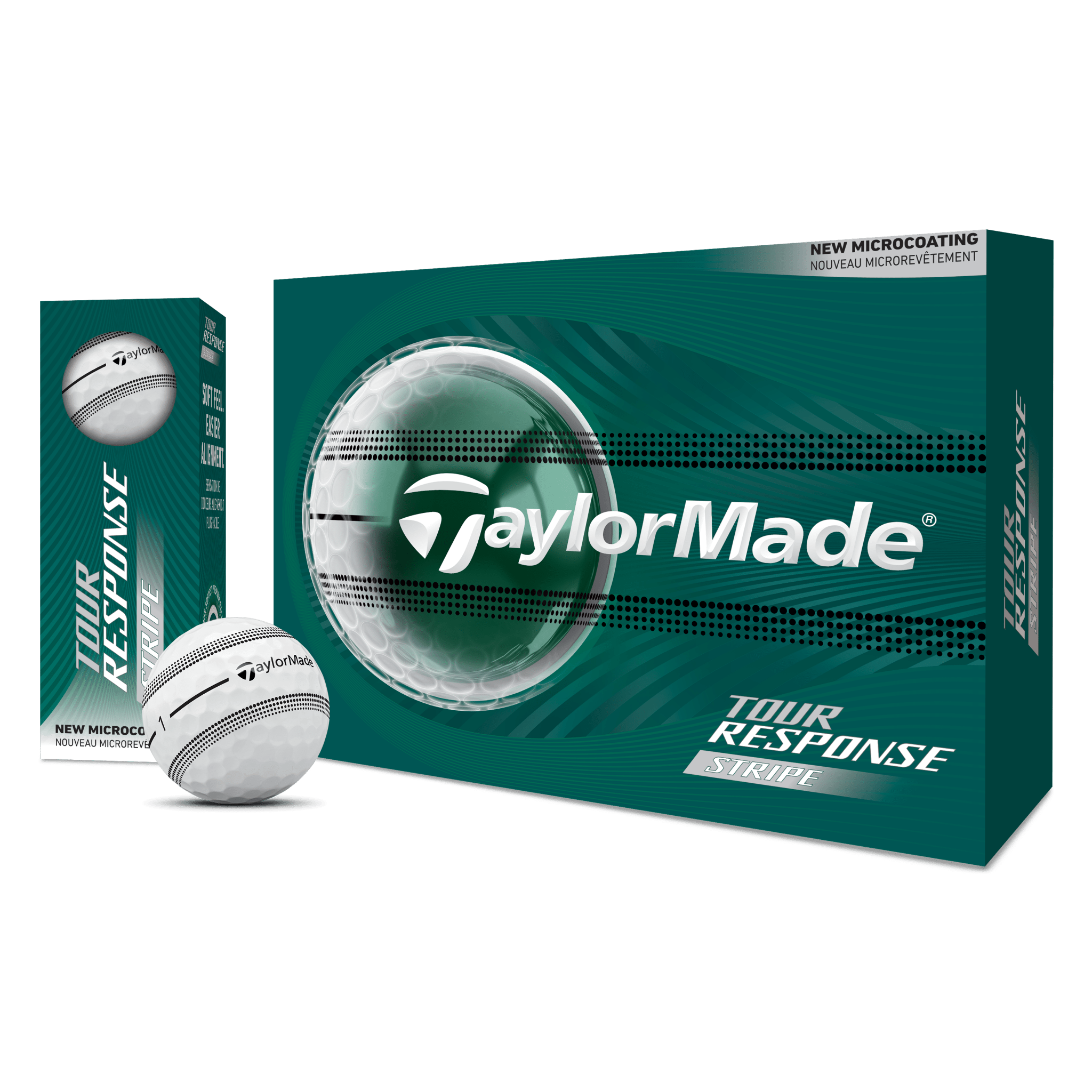 Balles de golf Taylormade - Tour Response Stripe x12 Blanc - Horslimits - balles de golf