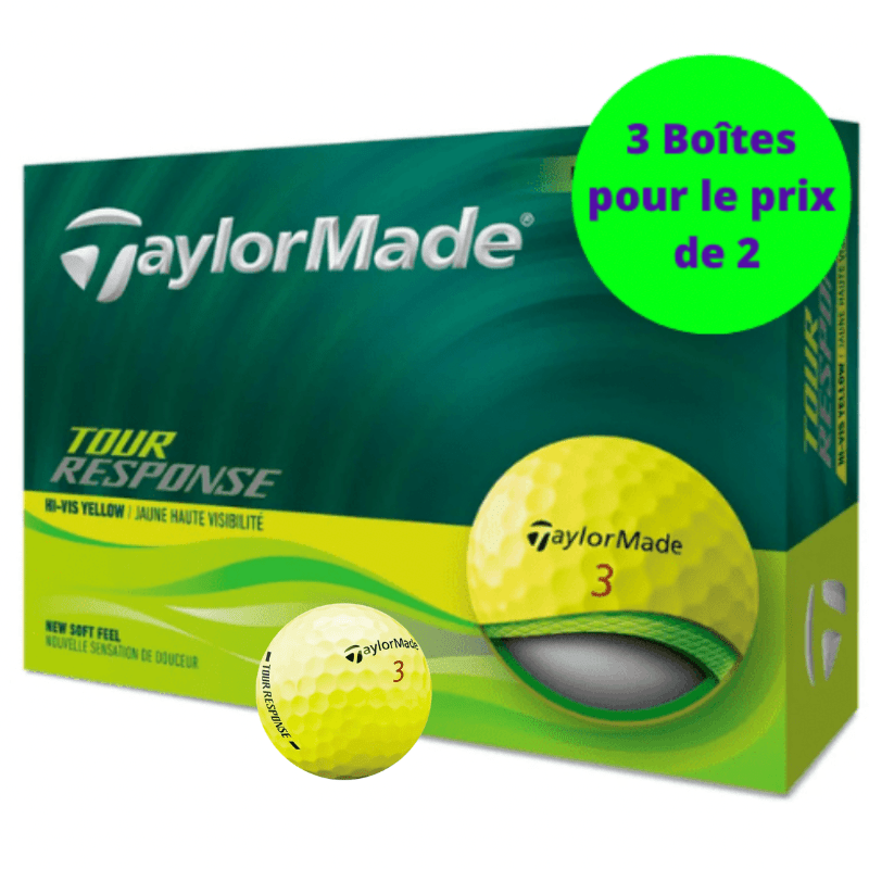 Balles de golf Taylormade - Tour Response x12 Jaune PT - Horslimits - balles de golf