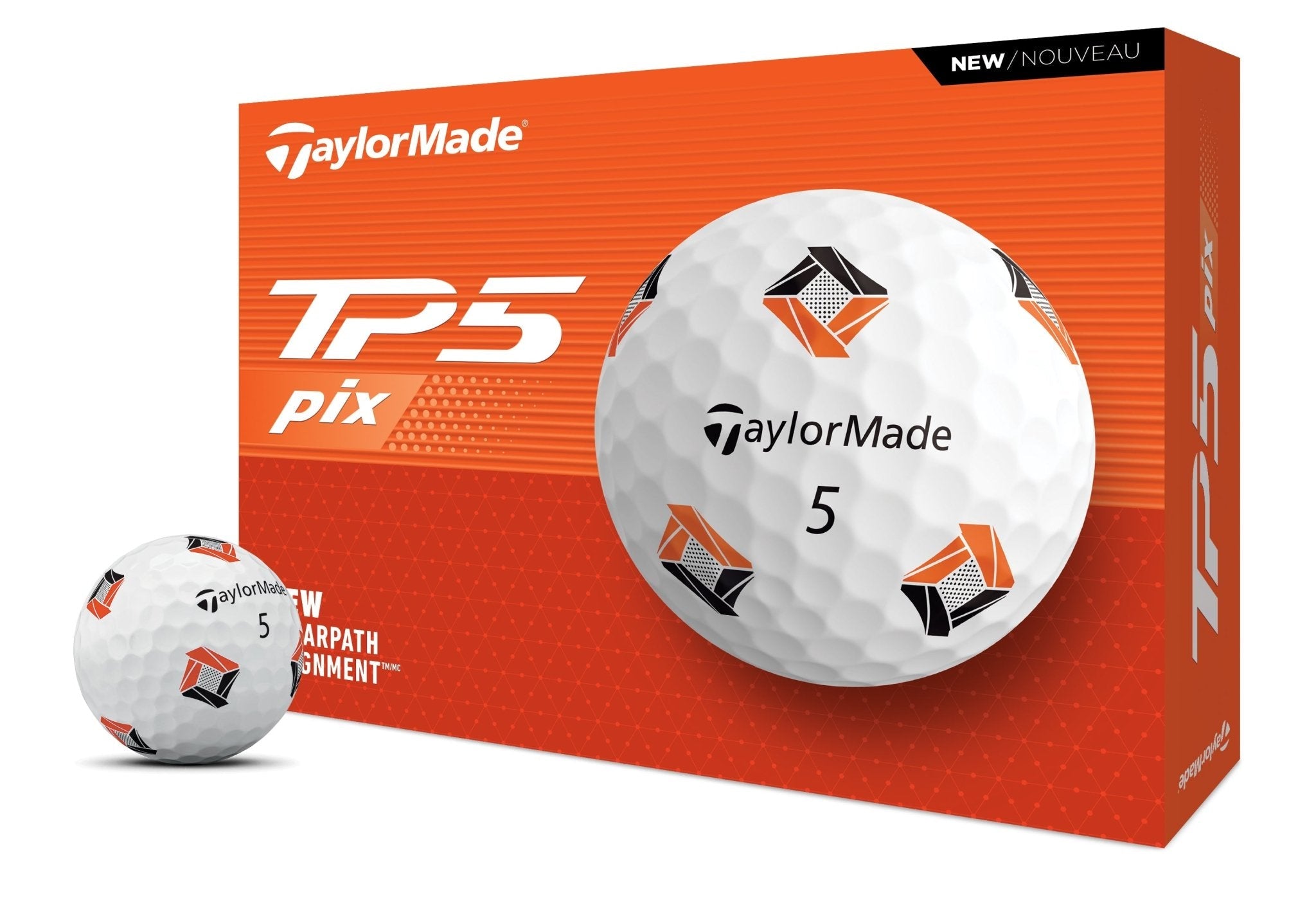 Balles de Golf - Taylormade - TP5 PIX x12 Blanc - Horslimits - balles de golf