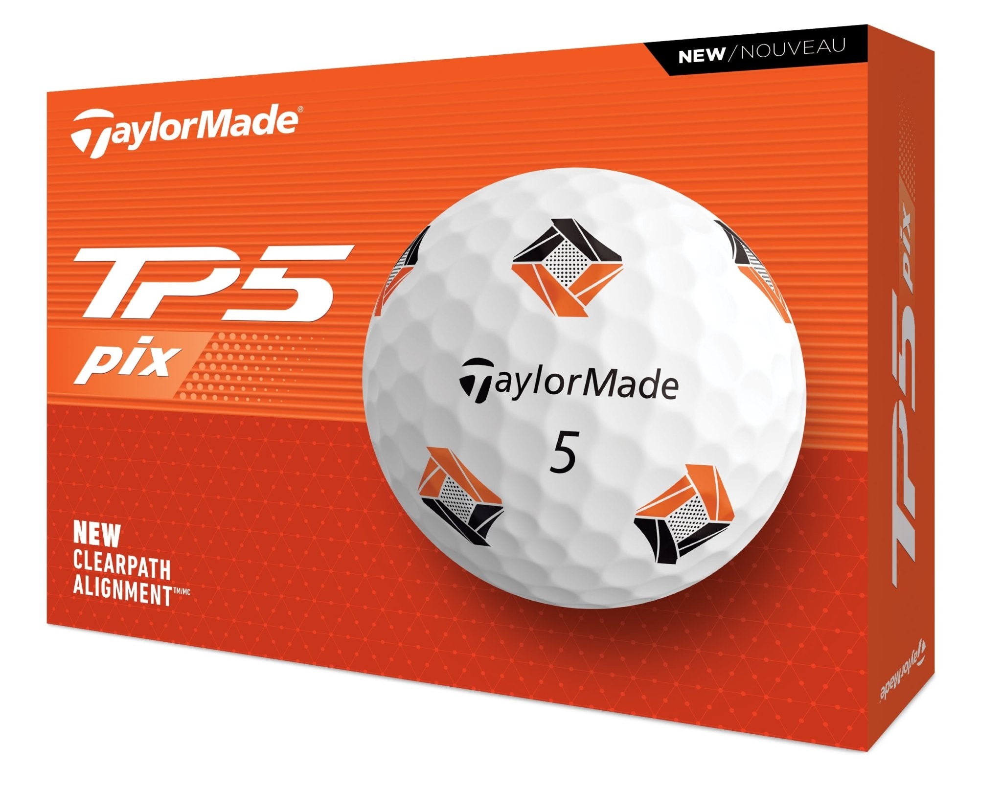 Balles de Golf - Taylormade - TP5 PIX x12 Blanc - Horslimits - balles de golf