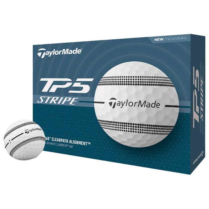 Balles de golf Taylormade TP5 Stripe Blanc - Horslimits - balles de golf