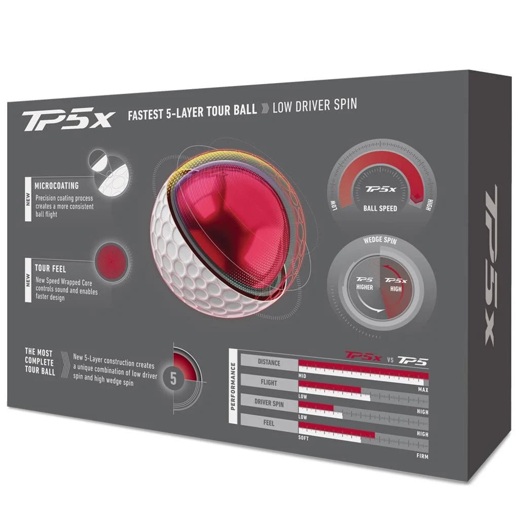 Balles de golf Taylormade - TP5 X - Blanc - Horslimits - balles de golf