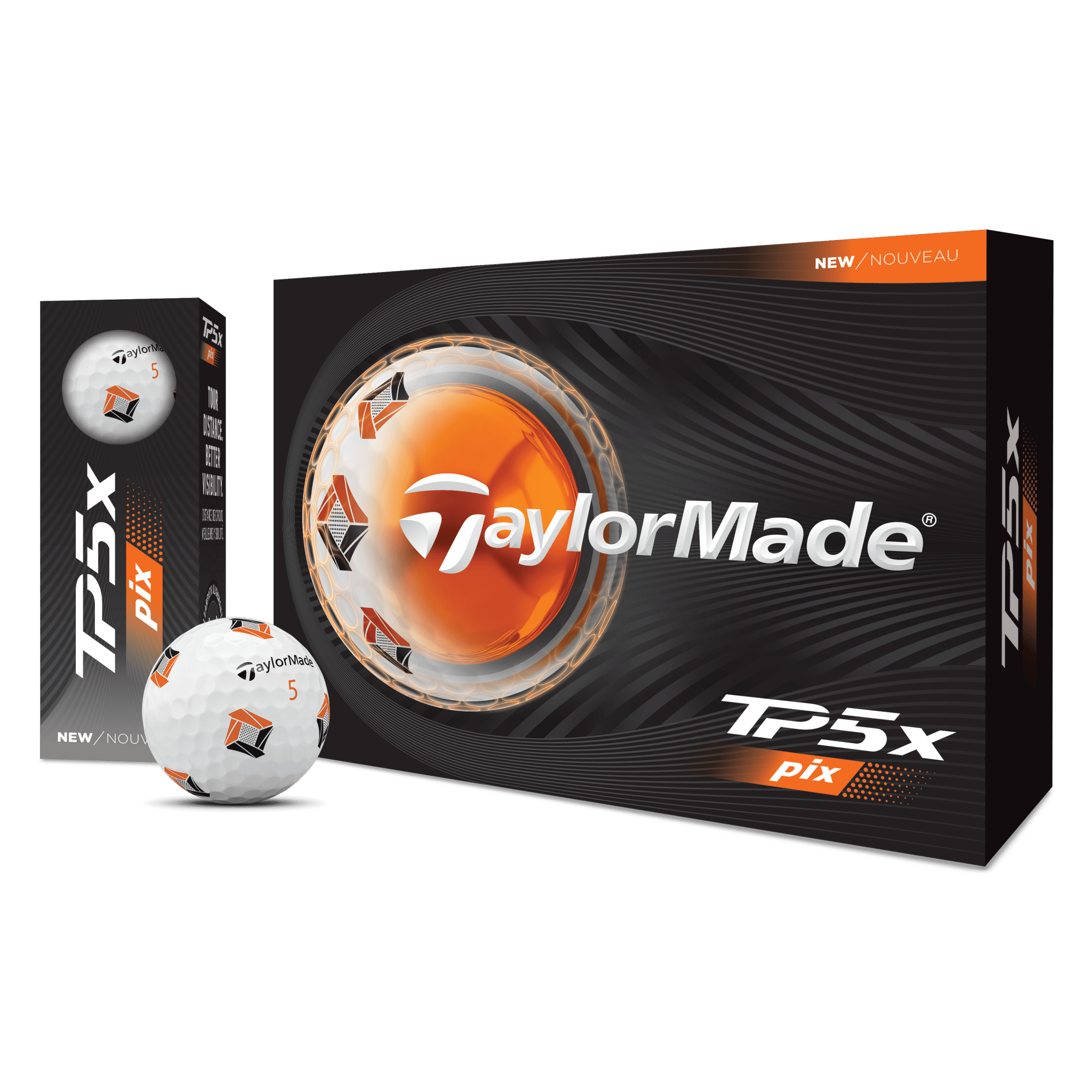 Balles de golf Taylormade - TP5 X PIX x12 Blanc - Horslimits - balles de golf