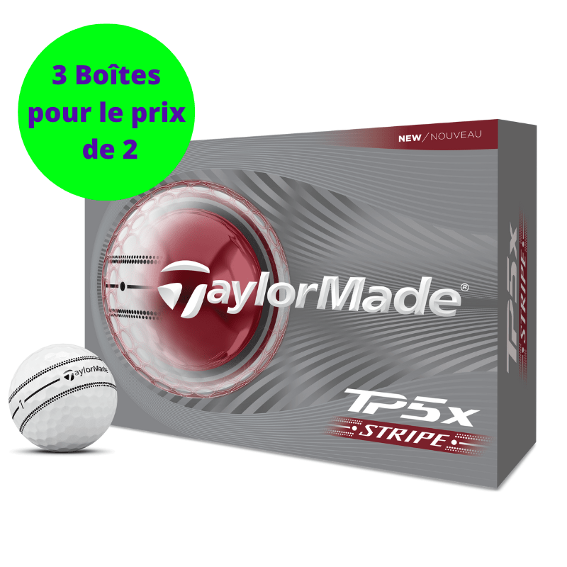 Balles de golf Taylormade TP5 X Stripe Blanc - Horslimits - balles de golf